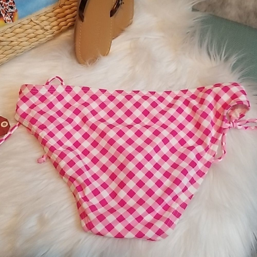 Arizona Pink Checkered Bikini Bottom Size S NWT!!! - Picture 3 of 4